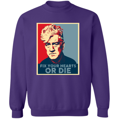 Retro Fix Your Hearts Or Die Unisex Vintage  Sweatshirt