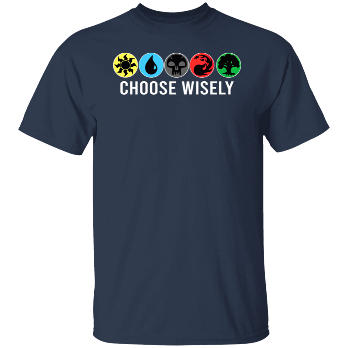 Symbols Men's Mana Wisely Short Tee Sleeve Choose Gathering Magic T-Shirt - leleart