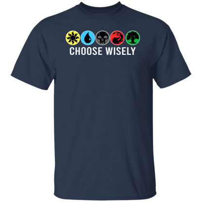 Symbols Men's Mana Wisely Short Tee Sleeve Choose Gathering Magic T-Shirt - leleart