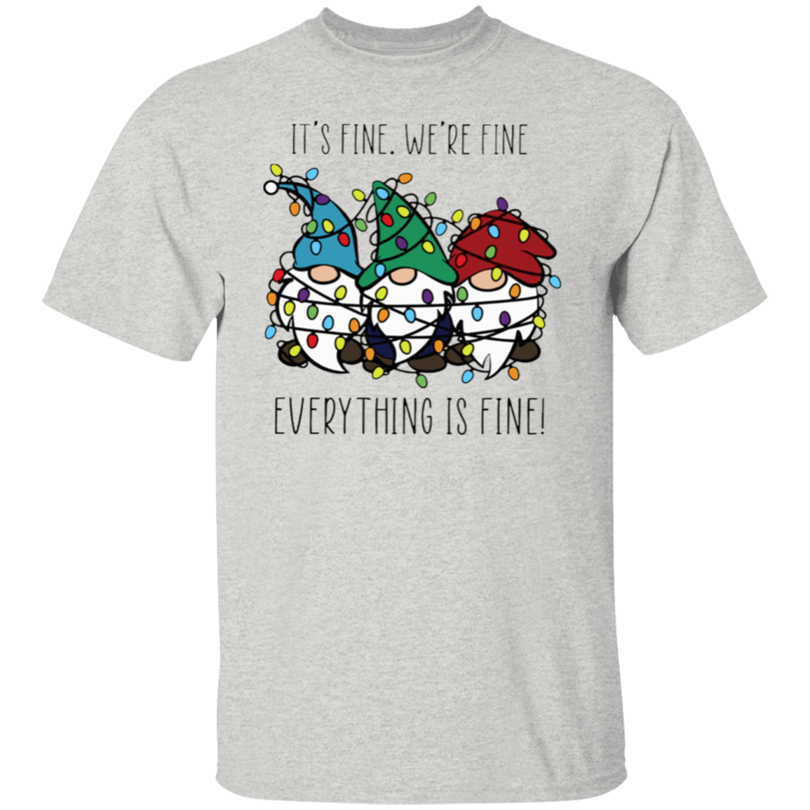 Everything Is Fine Teacher T-Shirt - lapicta