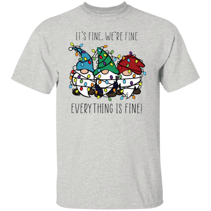 Everything Is Fine Teacher T-Shirt - lapicta