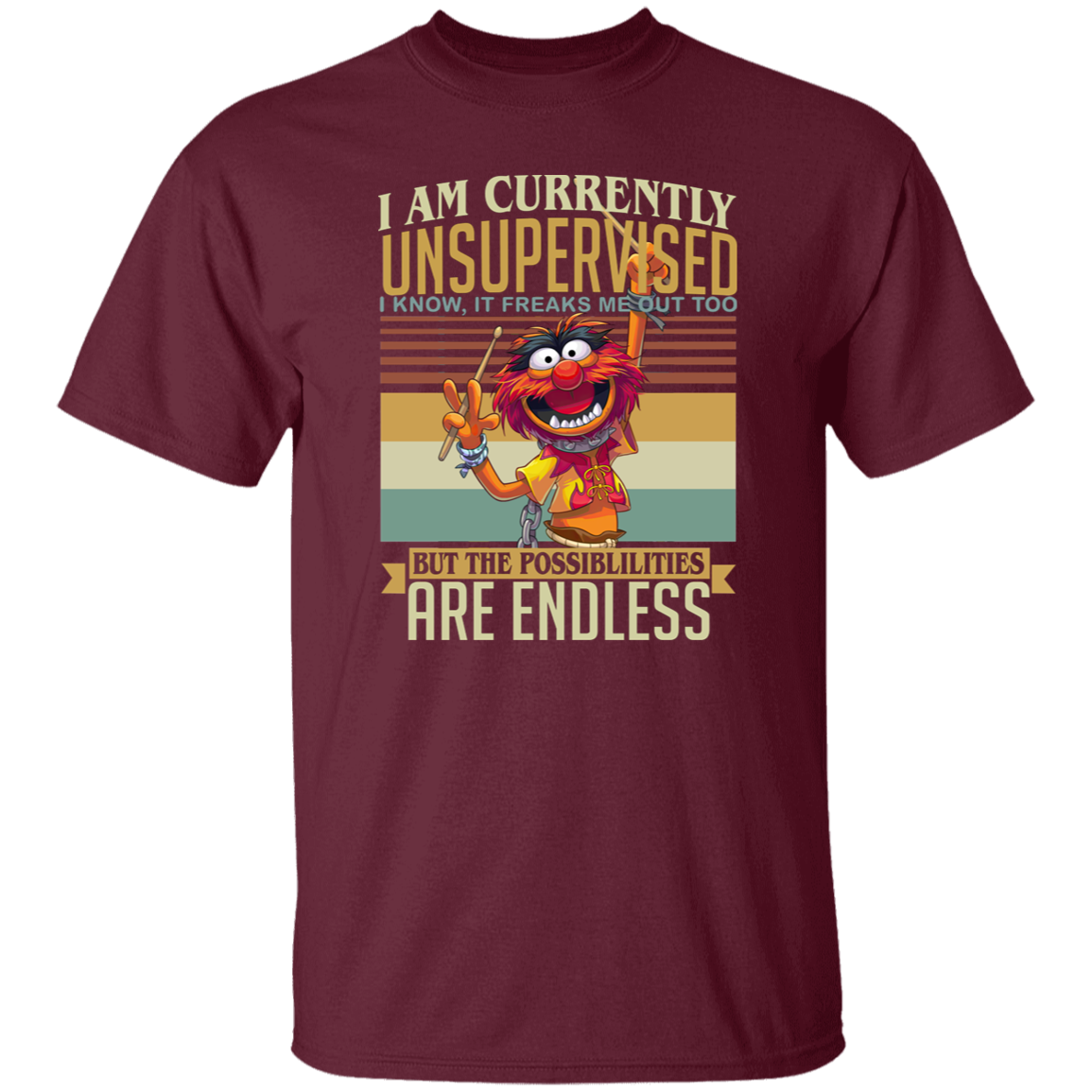 Muppet Show I Am Currently Unsupervised Vintage T-Shirt