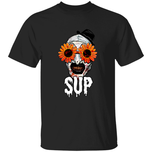 Art The Clown Terrifier Sup Vintage G500B Youth 5.3 oz 100% Cotton T-Shirt - lucy