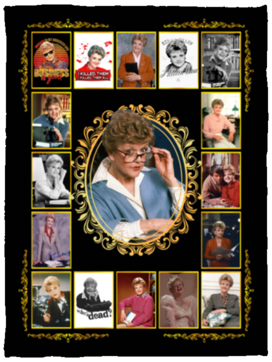 Vintage Murder She Wrote Love Jessica Fletcher’s Fleece Blanket, Premium Sherpa Blanket, Jessica Fletcher Blanket, Fletcher Quilt	VPS Cozy Plush Fleece Blanket - 30x40