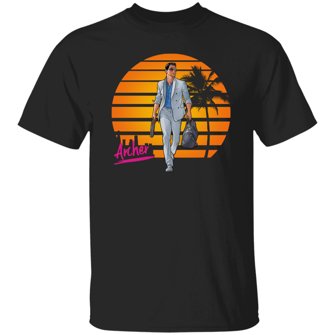 Retro Archer Vice Unisex Vintage  T-Shirt