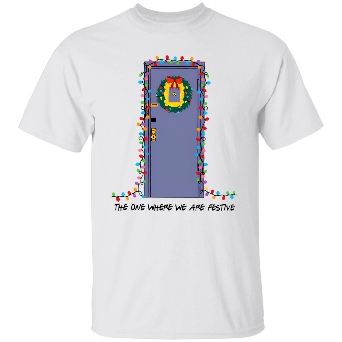 The One Where We Are Festive Teacher Vintage Unisex  T-Shirt - letter