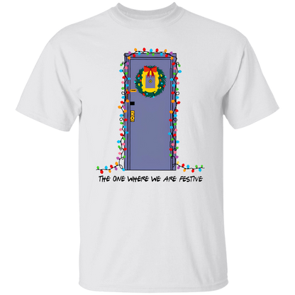 The One Where We Are Festive Teacher Vintage Unisex  T-Shirt - letter