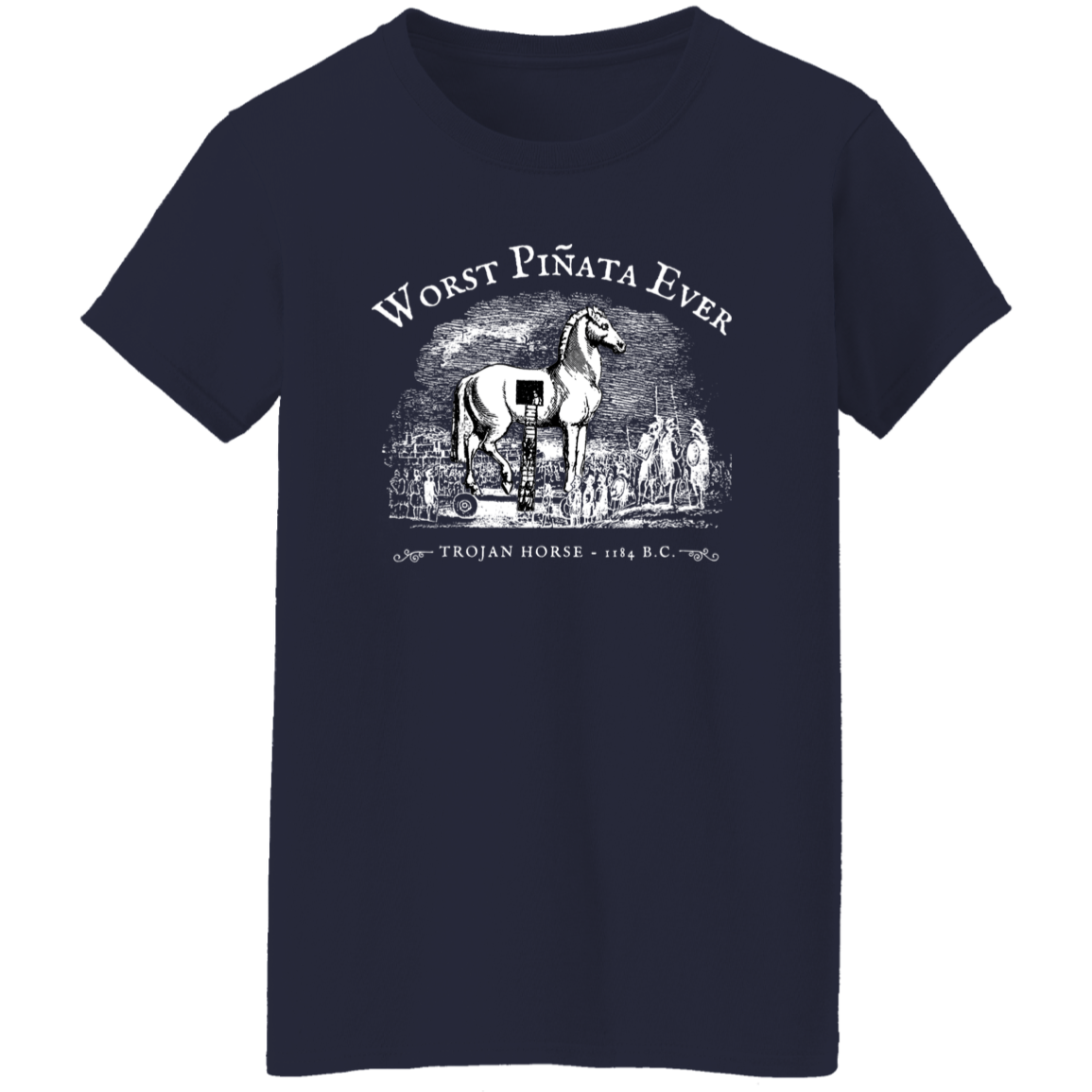 Worst Pinata Ever Teacher Vintage G500L Ladies' 5.3 oz. T-Shirt - letter - WOMEN