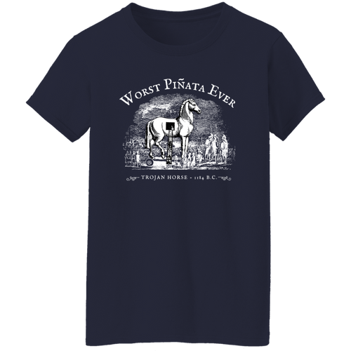 Worst Pinata Ever Teacher Vintage G500L Ladies' 5.3 oz. T-Shirt - letter - WOMEN