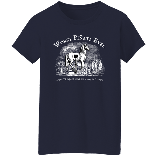 Worst Pinata Ever Teacher Vintage G500L Ladies' 5.3 oz. T-Shirt - letter - WOMEN