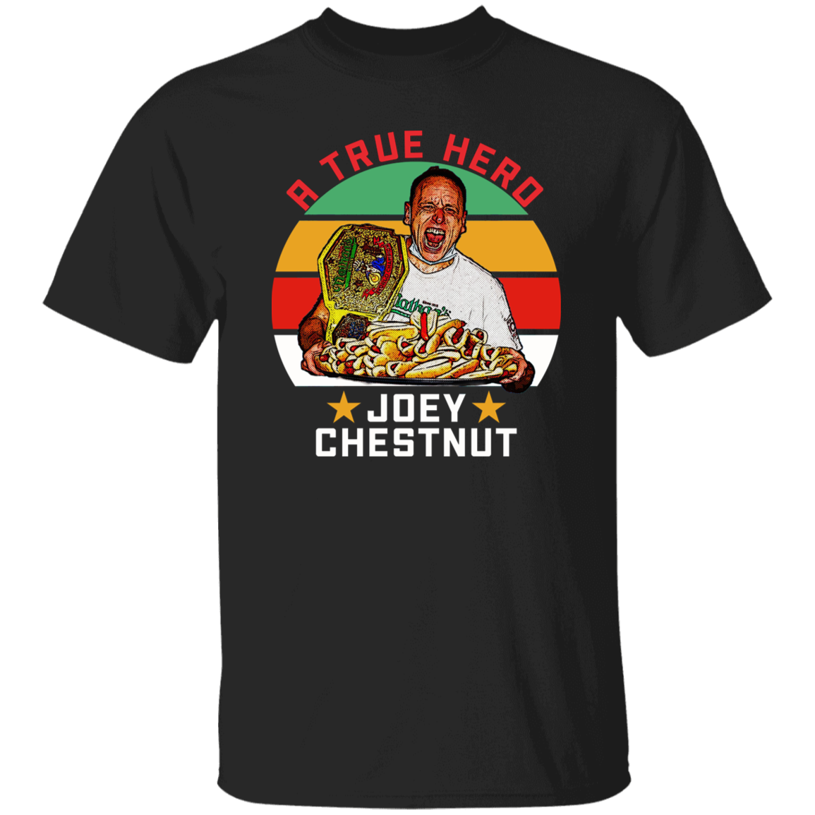 G500 5.3 oz. T-Shirt Joey Chestnut A True Hero T-Shirt