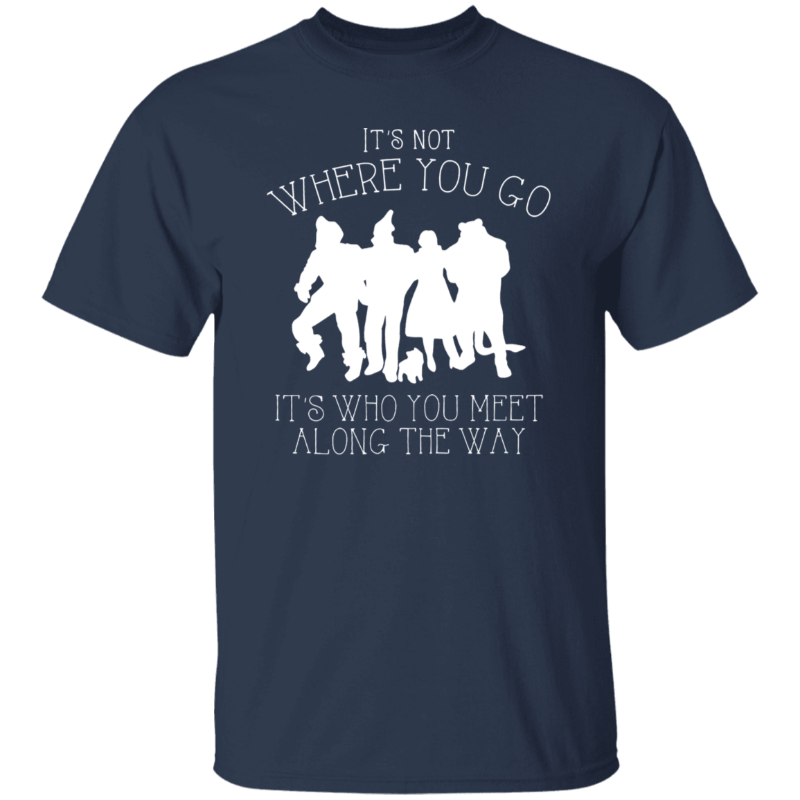 It's Not Where You Go It's Who You Meet Along The Way Funny Literature Teacher Vintage T-Shirt