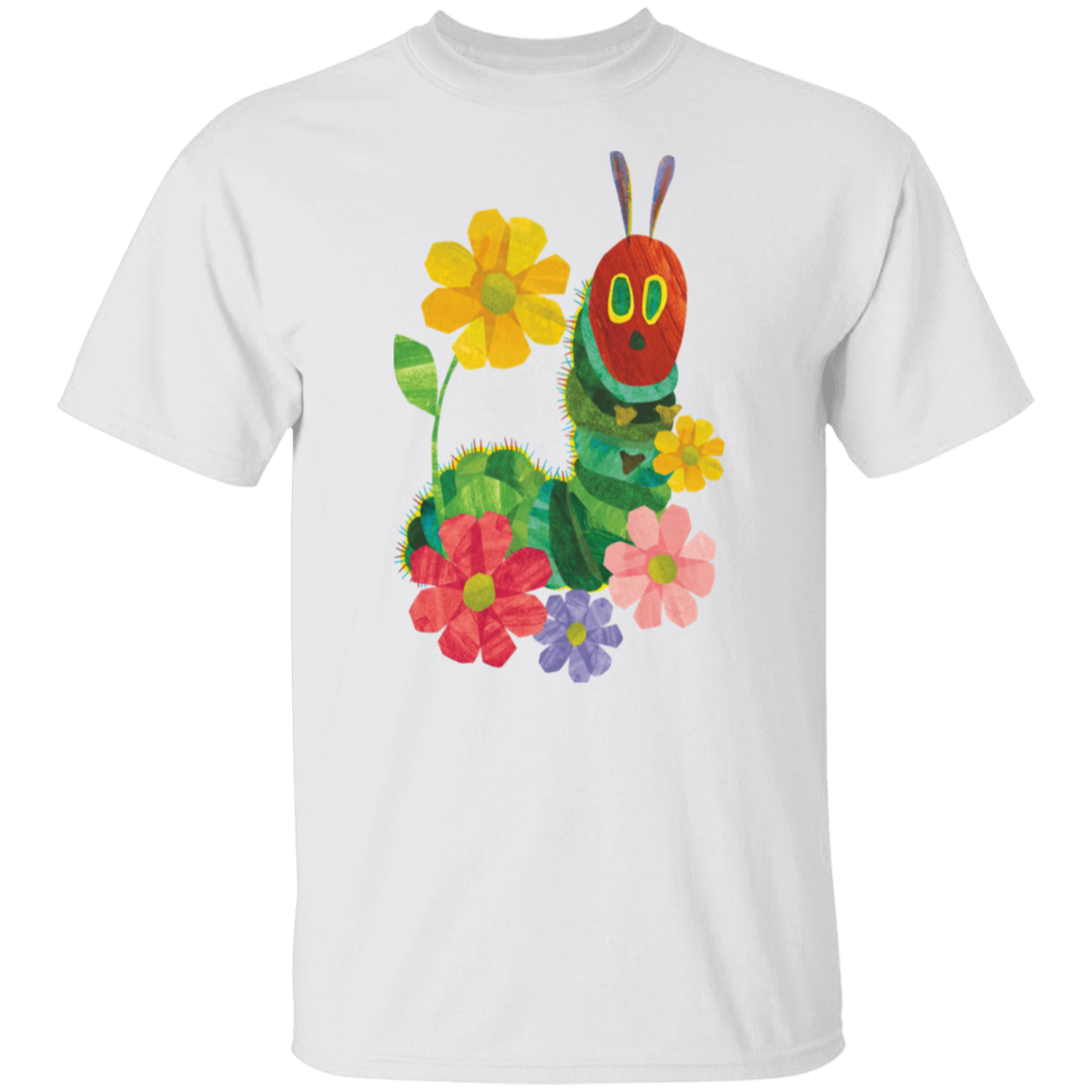 Flowers And The Very Hungry Caterpillar Teacher  T-Shirt - CDCraft