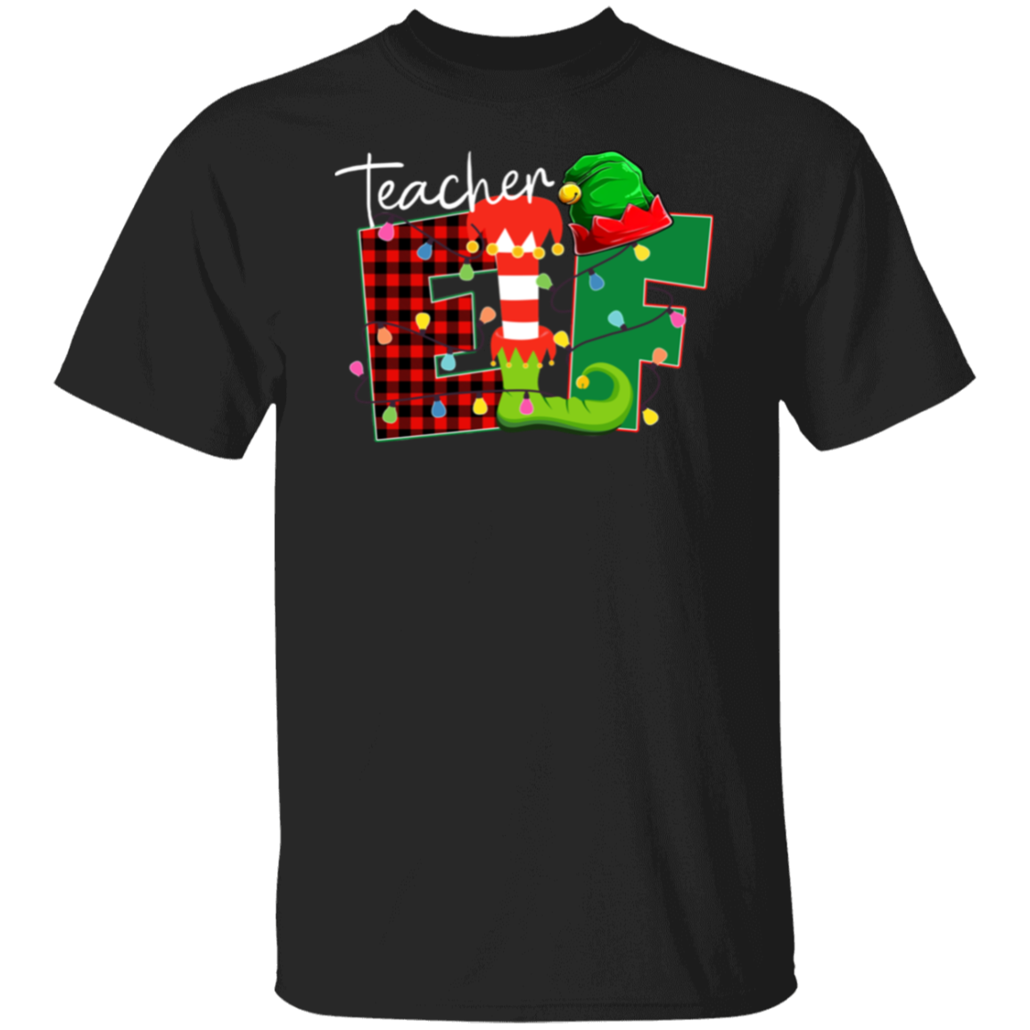 Christmas Elf Teacher  T-Shirt - lapicta