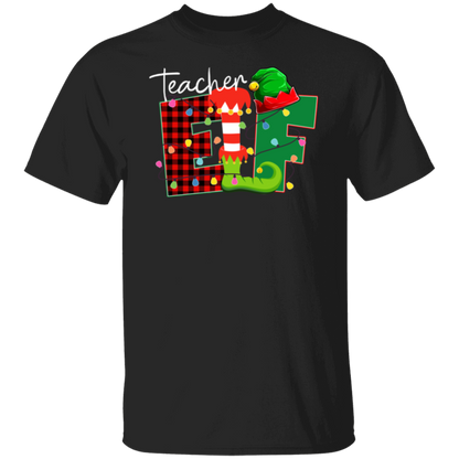 Christmas Elf Teacher  T-Shirt - lapicta