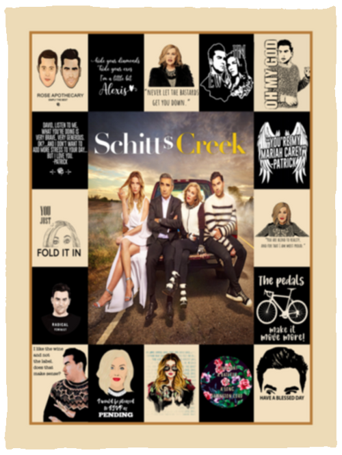 Schitt's Creek TV Series Fleece Blanket, Premium Sherpa Blanket, TV Series Blanket, Schitt's Creek Quilt, Rose Family BlanketVPS Cozy Plush Fleece Blanket - 30x40