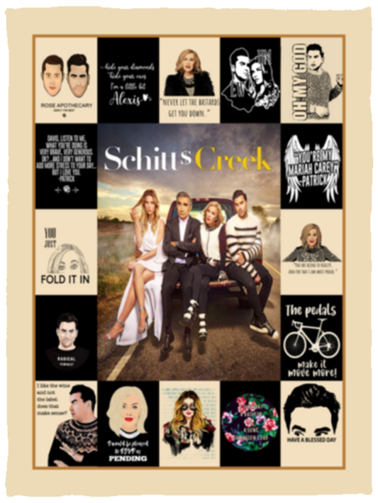 Schitt's Creek TV Series Fleece Blanket, Premium Sherpa Blanket, TV Series Blanket, Schitt's Creek Quilt, Rose Family BlanketVPS Cozy Plush Fleece Blanket - 30x40