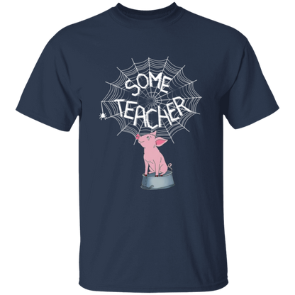 Some Teacher Funny Pig And Spider Vintage T-Shirt - YOUTH