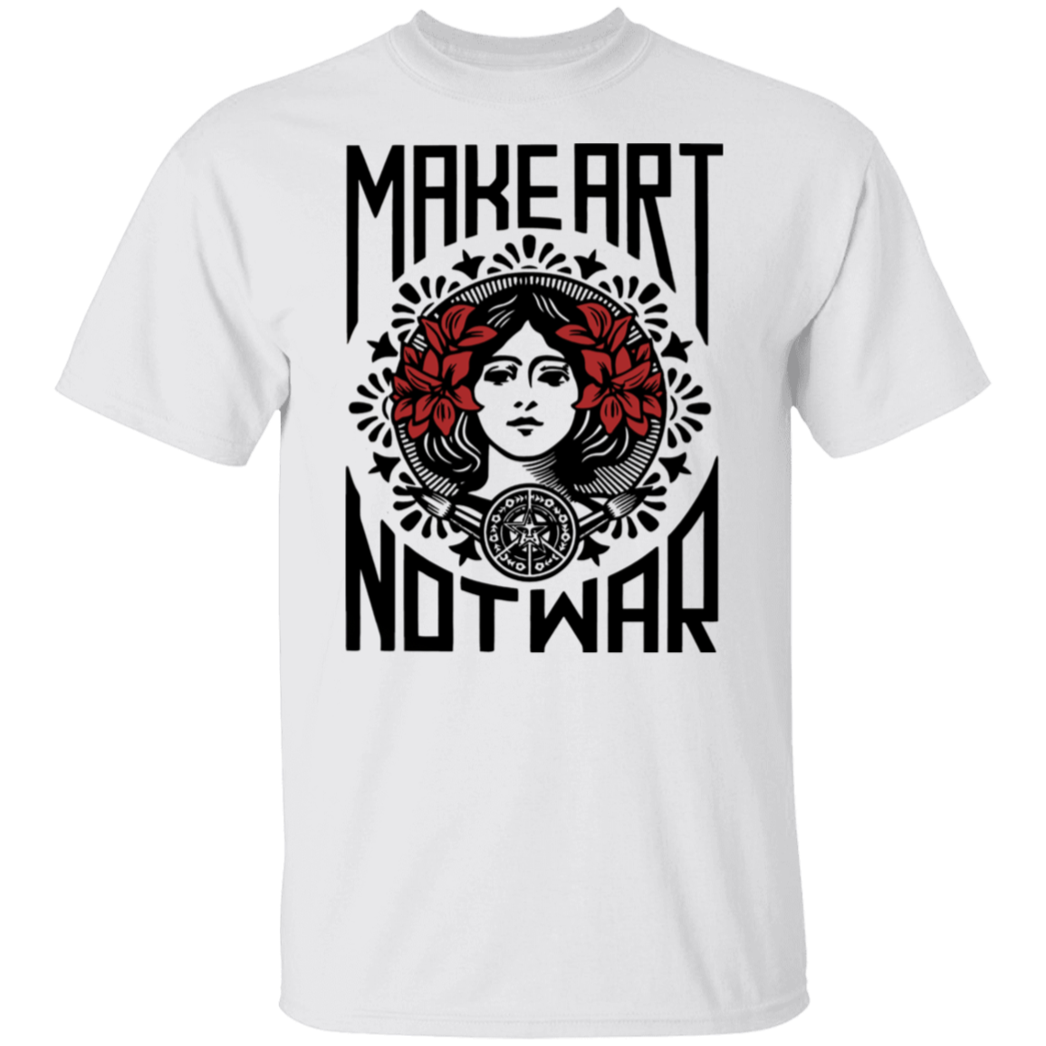 Make Art Not War Vintage  T-Shirt