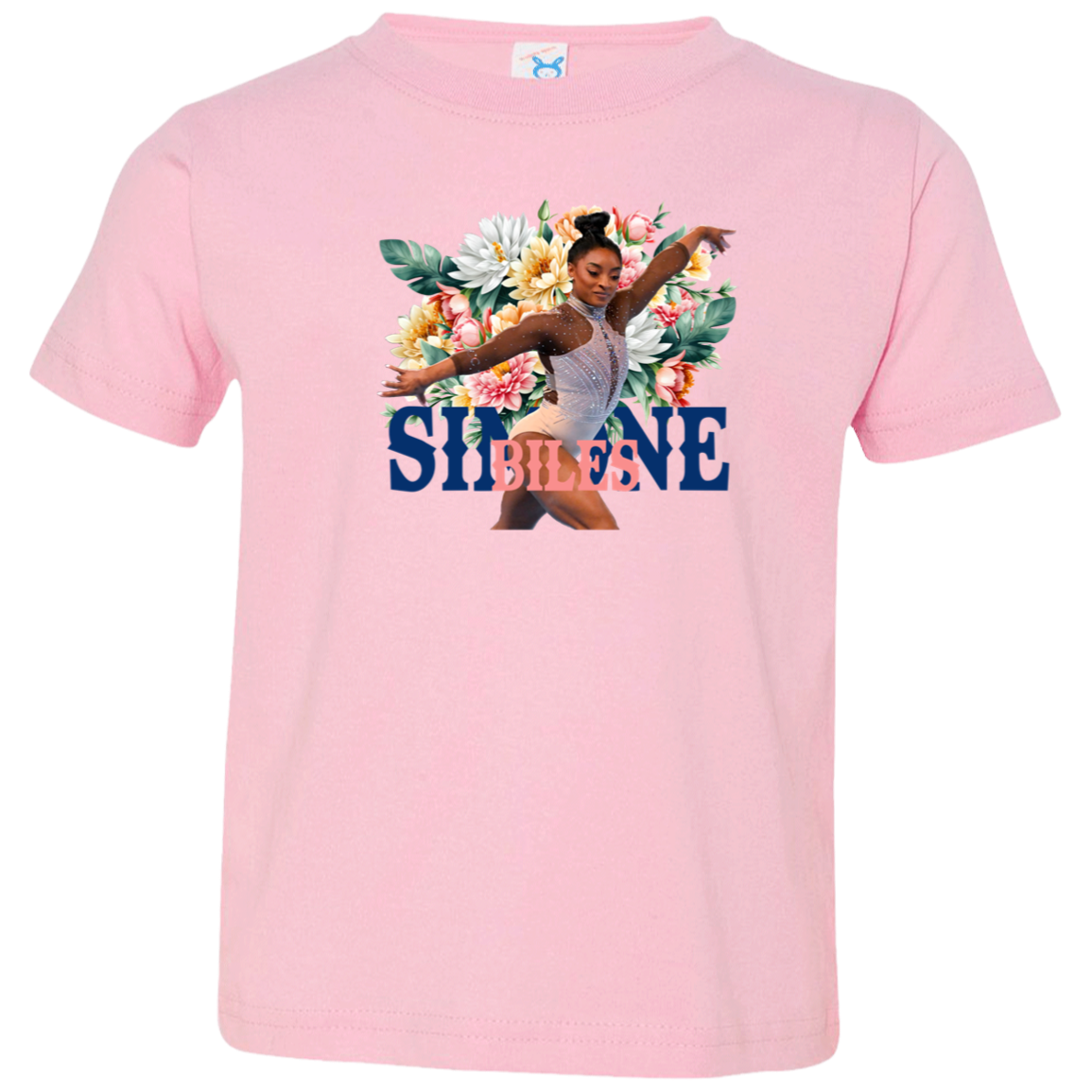 Simone Biles Floral Toddler Jersey T-Shirt - ID05082410