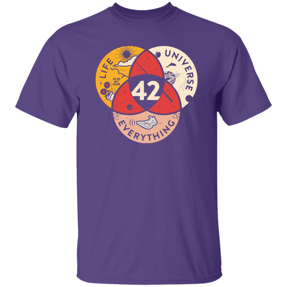 42 The Answer To Life The Universe And Everything Vintage T-Shirt - leleart