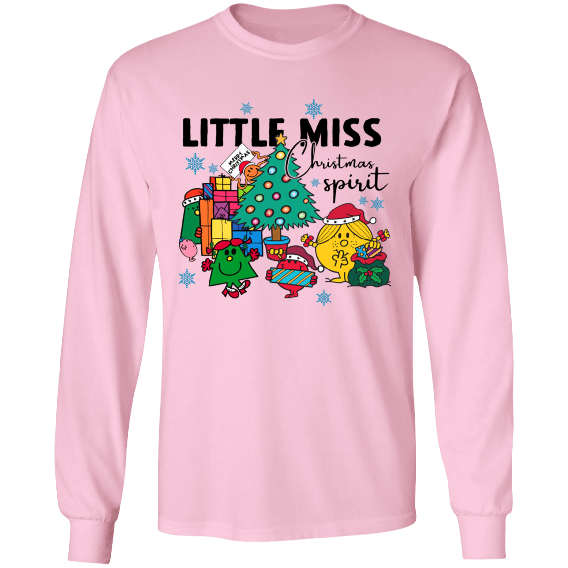 Little Miss Christmas Teacher Vintage G540 LS T-Shirt 5.3 oz. - letter