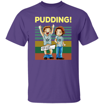 Pudding Dean & Sam Winchester Oh My Funny TV Series Vintage T-Shirt