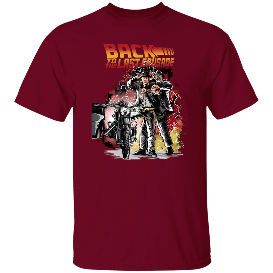 G500 5.3 oz. T-Shirt Back To The Last Crusade Indiana Jones T-Shirt