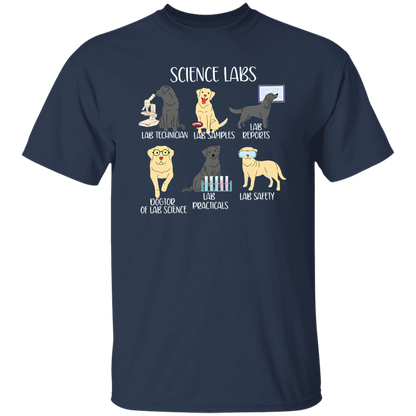 Labrador Retriever Funny Science Teacher Vintage T-Shirt
