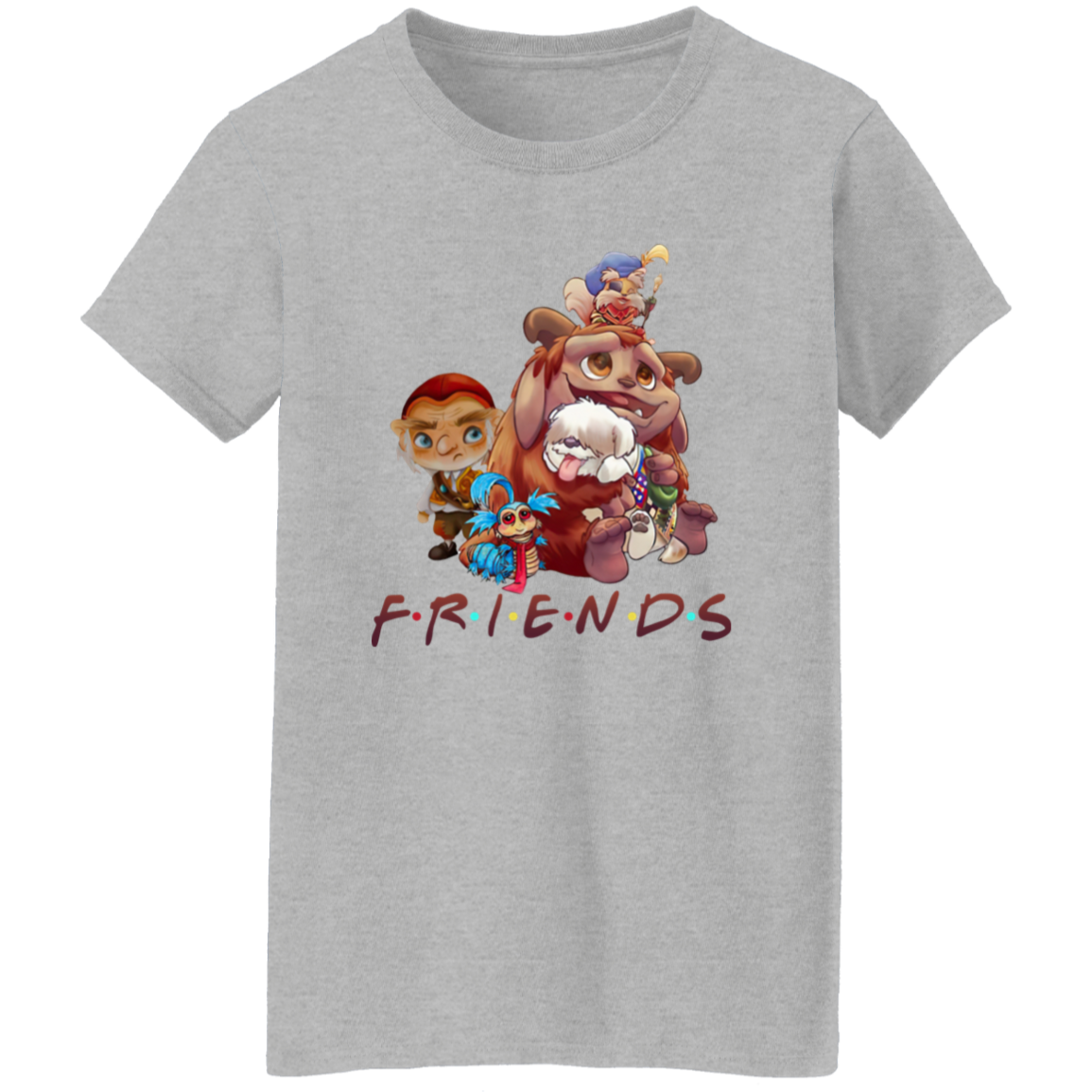 A Labyrinth Characters Friends  T-Shirt - WOMEN