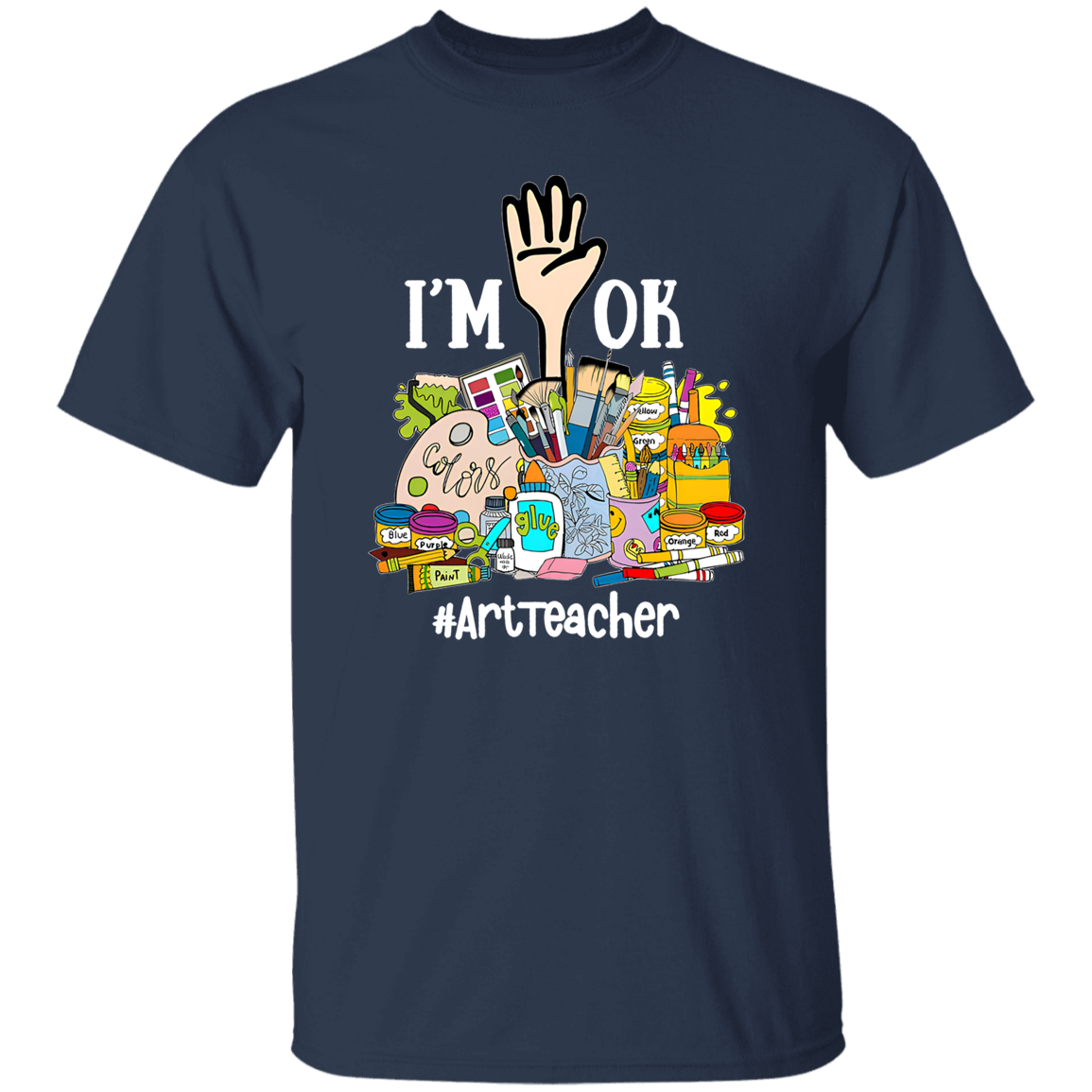 I'm Ok Arttteacger Teacher Vintage T-Shirt