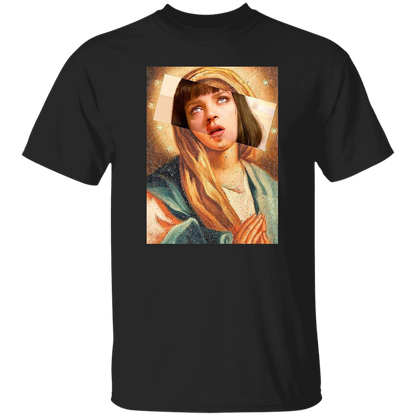 Pulp Fiction Virgin Mary Mia Wallace T-Shirt - leleart