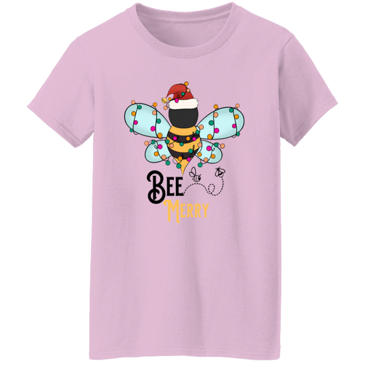 Bee Merry Teacher Vintage G500L Ladies' 5.3 oz. T-Shirt - letter - WOMEN