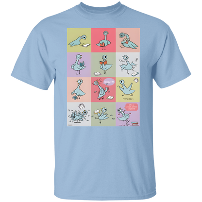 Pigeon Reading Shirt, Funny Book Lover Teacher Tee, Mo Willems Inspired Back to School T-Shirt