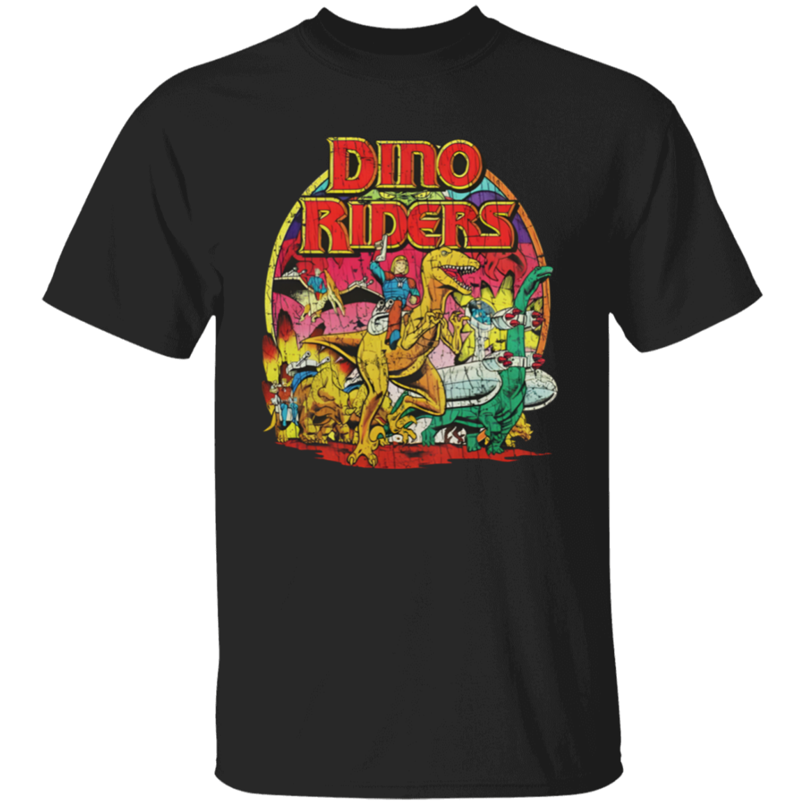 Dino Riders The Adventure Begins 1988  T-Shirt