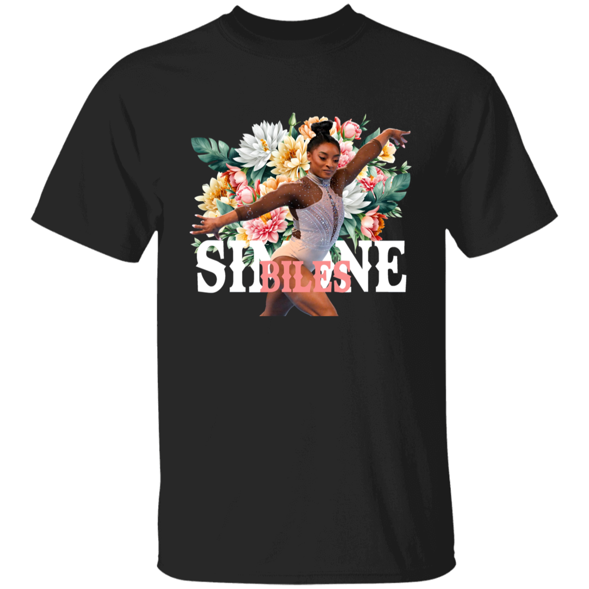 Simone Biles Floral Vintage T-Shirt - YOUTH - ID05082410