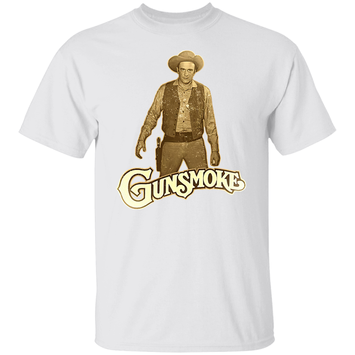 Gunsmoke James Arnes Anime Cowboy T-Shirt - CDCraft
