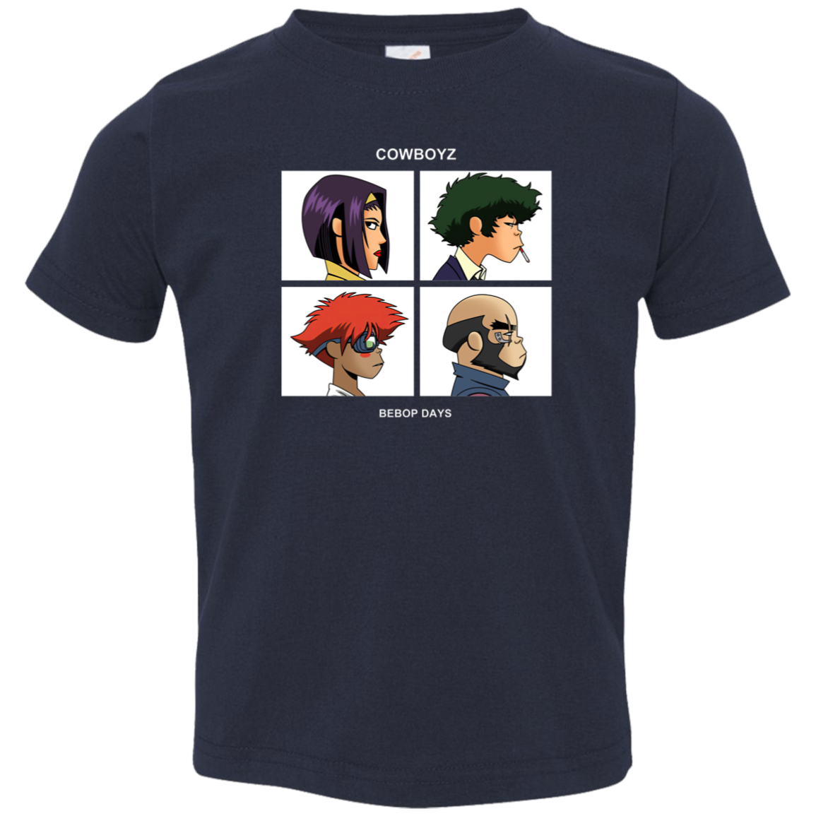 Cowboyz Bebop Days Inspired By Gorillaz Band Vintage Toddler Jersey T-Shirt - TODDLER