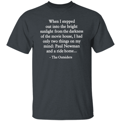 When I Stepped Out Into The Bright Sunlight The Outsiders Quote Funny Literature Teacher Vintage T-Shirt