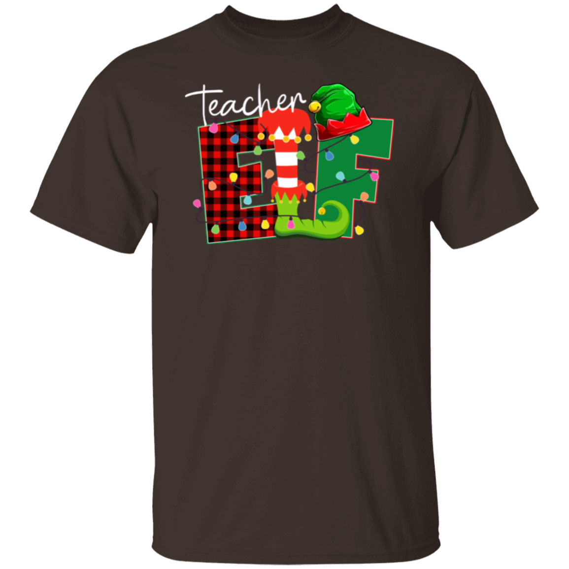 Christmas Elf Teacher  T-Shirt - lapicta