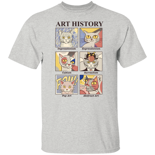 Art History Cat Teacher Vintage Unisex T-Shirt - letter