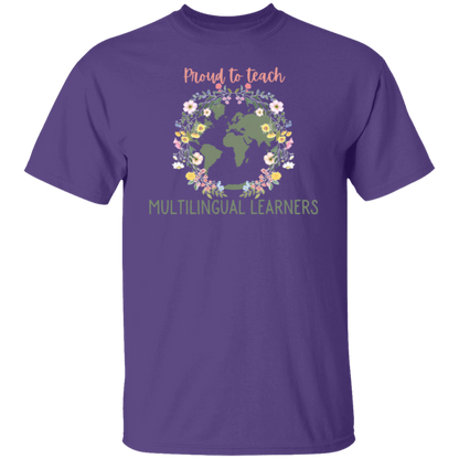 Proud To Teach Multilingual Learners Teacher T-Shirt - CDCraft
