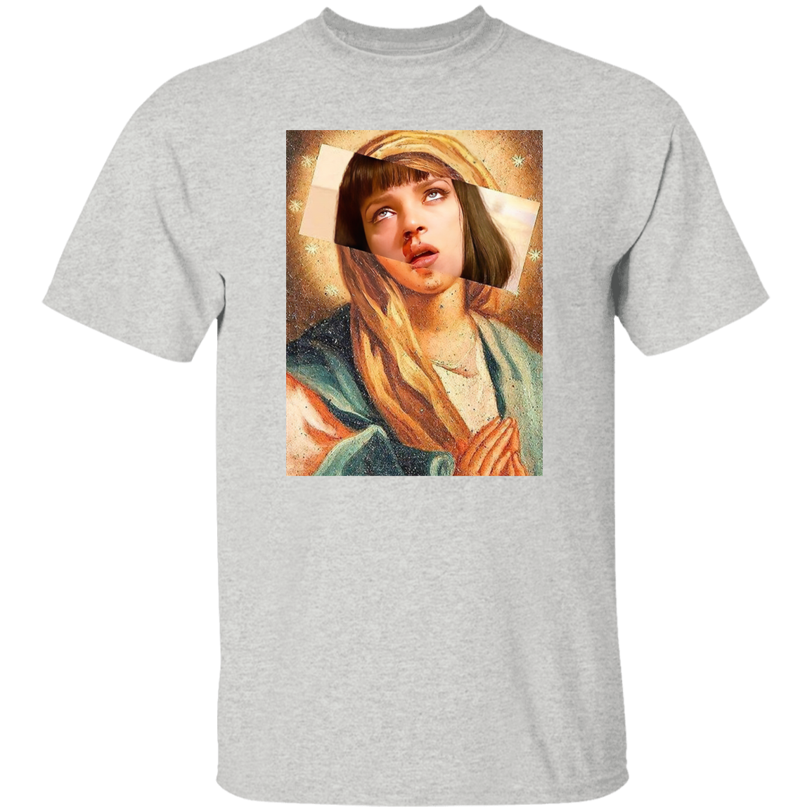 Pulp Fiction Virgin Mary Mia Wallace T-Shirt - leleart
