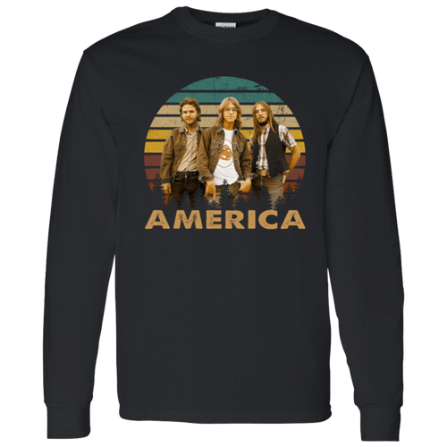 America Band G540 LS T-Shirt 5.3 oz. - pelyn