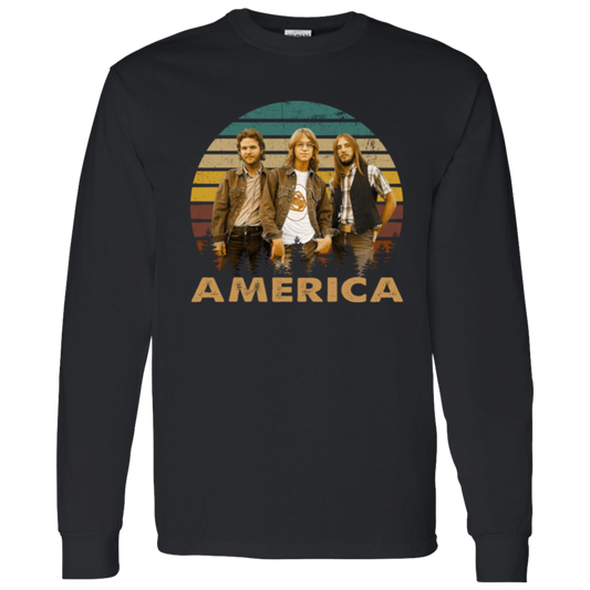 America Band G540 LS T-Shirt 5.3 oz. - pelyn