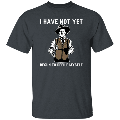 Doc Holliday Tombstone I Have Not Yet Begun To Defile Myself Vintage  T-Shirt