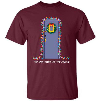 The One Where We Are Festive Teacher Vintage Unisex  T-Shirt - letter