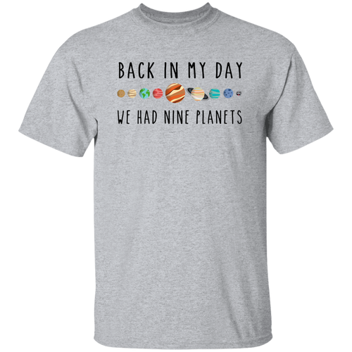 Back In My Day We Had Nine Planets Teacher Vintage T-Shirt