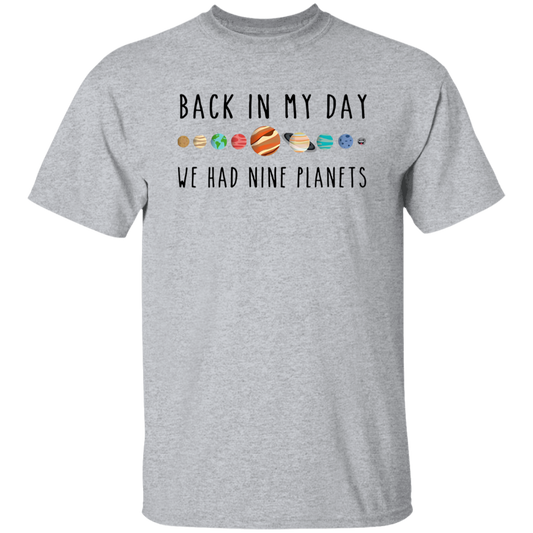 Back In My Day We Had Nine Planets Teacher Vintage T-Shirt