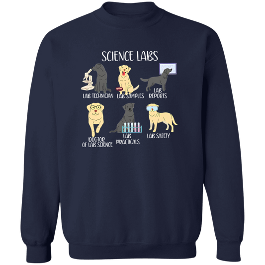 Labrador Retriever Funny Science Teacher Vintage T-Shirt - SWEATSHIRT